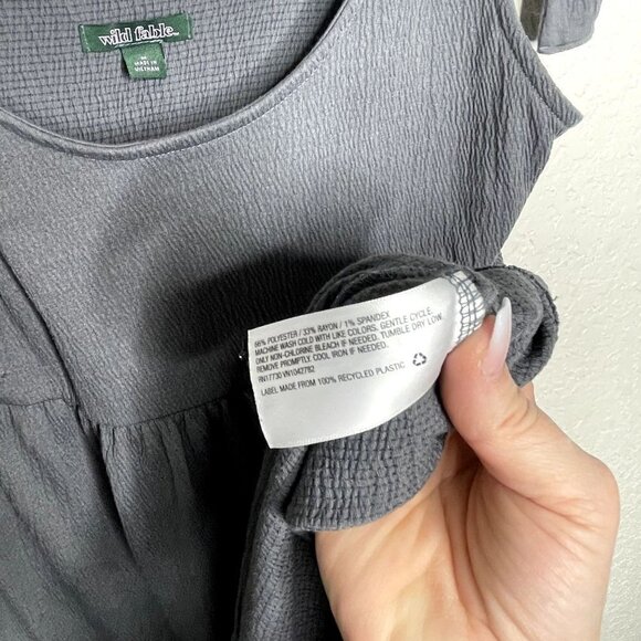 WILD Fable Gray Dress Size M - Picture 8 of 8